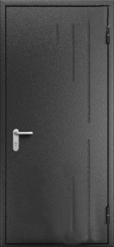 Однопольная входная дверь с порошковым напылением с двух сторон OP-1538