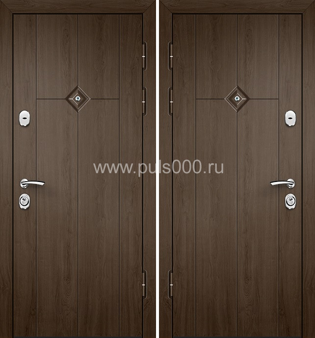 Стальная дверь для квартиры коричневая, цена 15 250  руб.